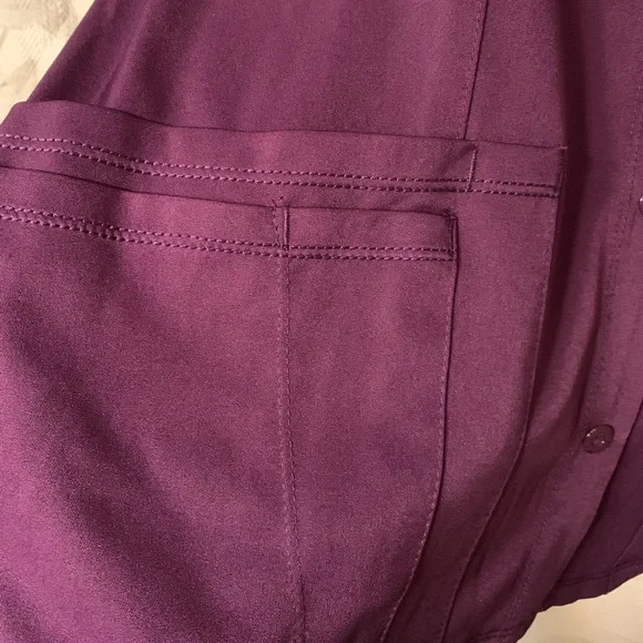 Scrub HH Works by Healing Hands Megan Women's 4-Pocket STRETCH Round Nec… - Picture 8 of 11